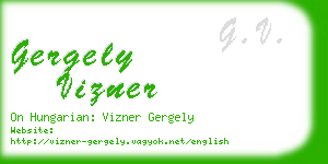 gergely vizner business card